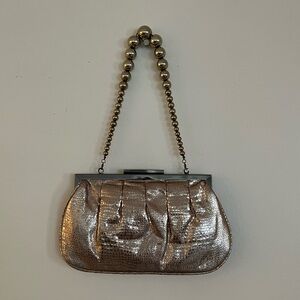 Aldo bag/clutch, shiny gold